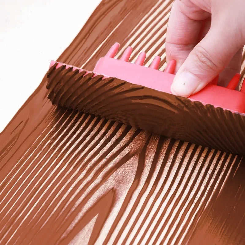 Rodillo de goma con textura para pintar paredes, con imitación de madera, ideal para decoración de paredes y habitaciones.