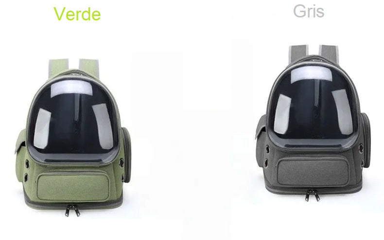 Mochila transparente para transportar mascotas, transpirable, para gatos y perros pequeños, ideal para viajes al aire libre