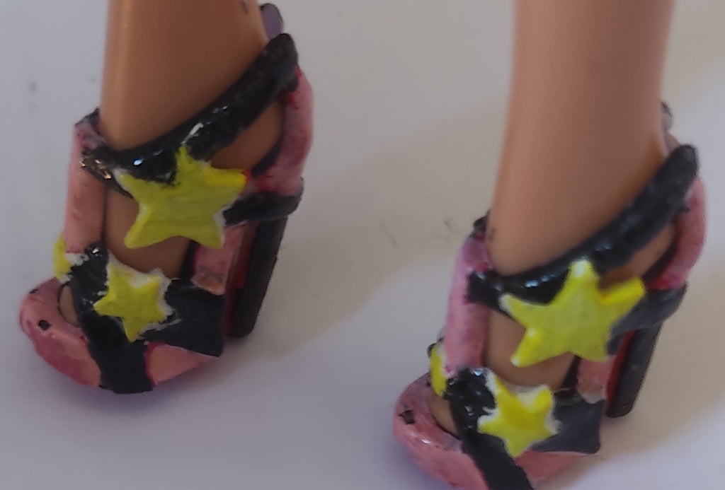 Zapatos Barbie con estrellas