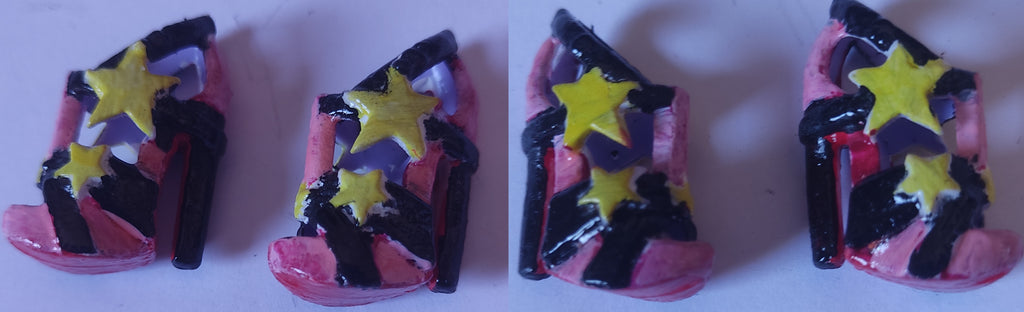 Zapatos Barbie con estrellas