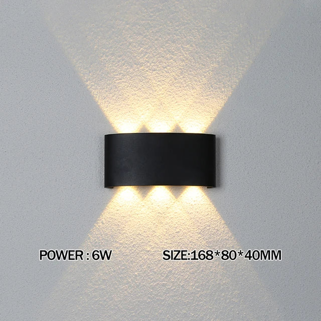 Lámpara de pared LED de aluminio