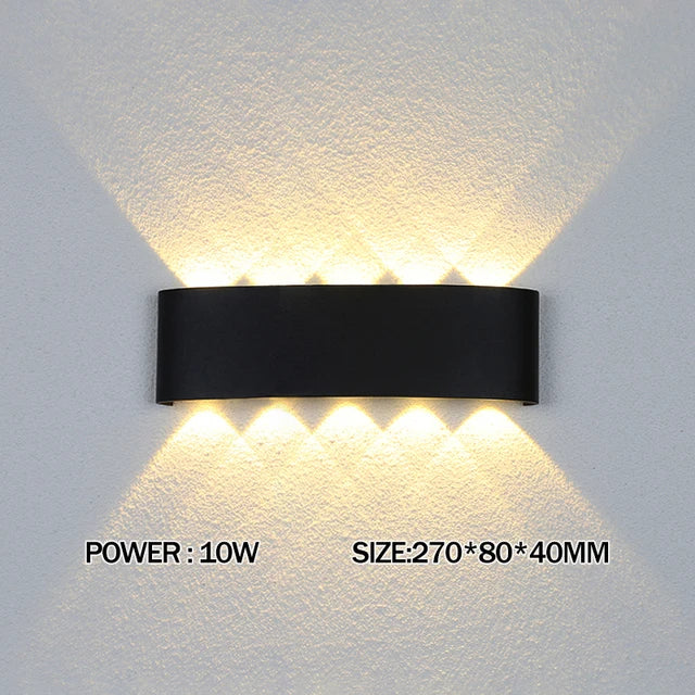 Lámpara de pared LED de aluminio