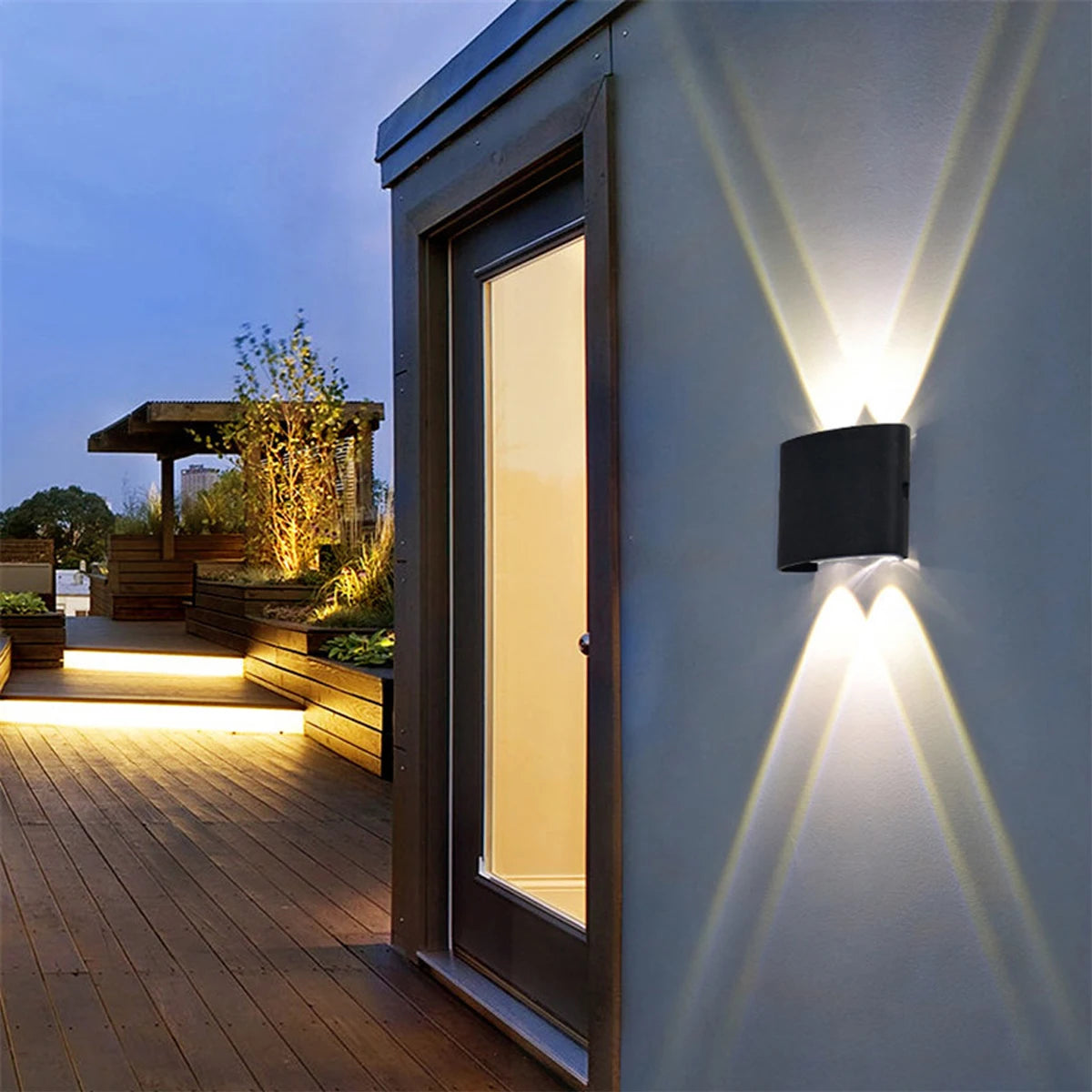 Lámpara de pared LED de aluminio