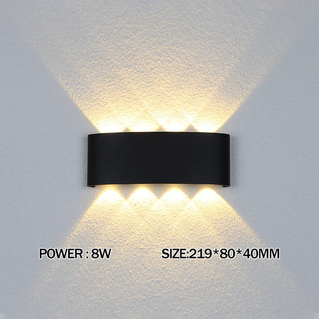 Lámpara de pared LED de aluminio