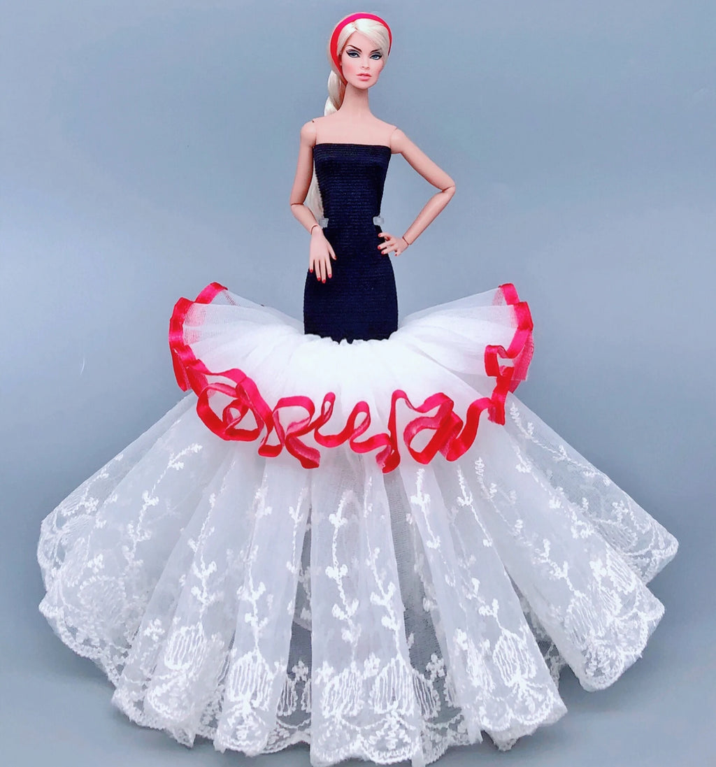 Ropa muñeca Barbie vestido ropa