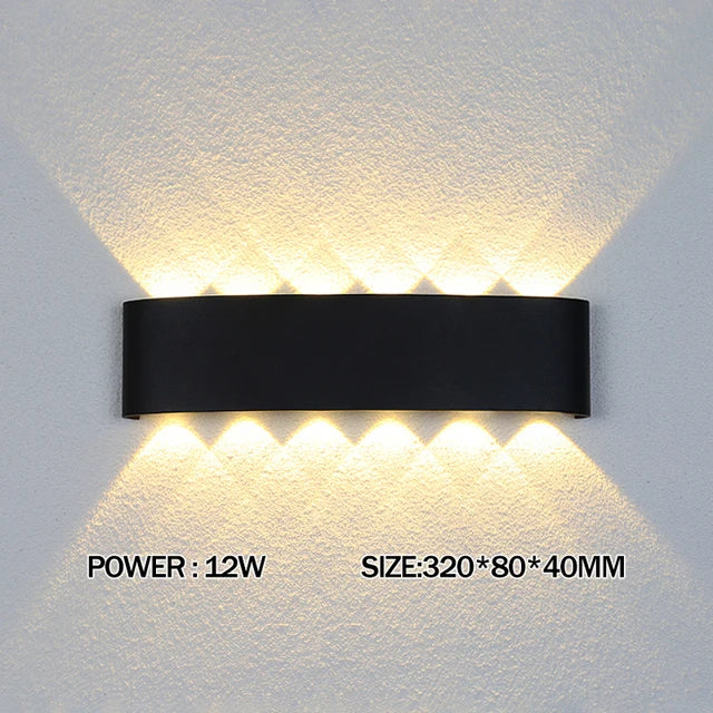 Lámpara de pared LED de aluminio
