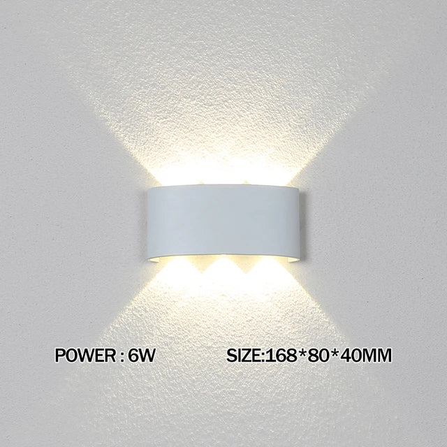 Lámpara de pared LED de aluminio