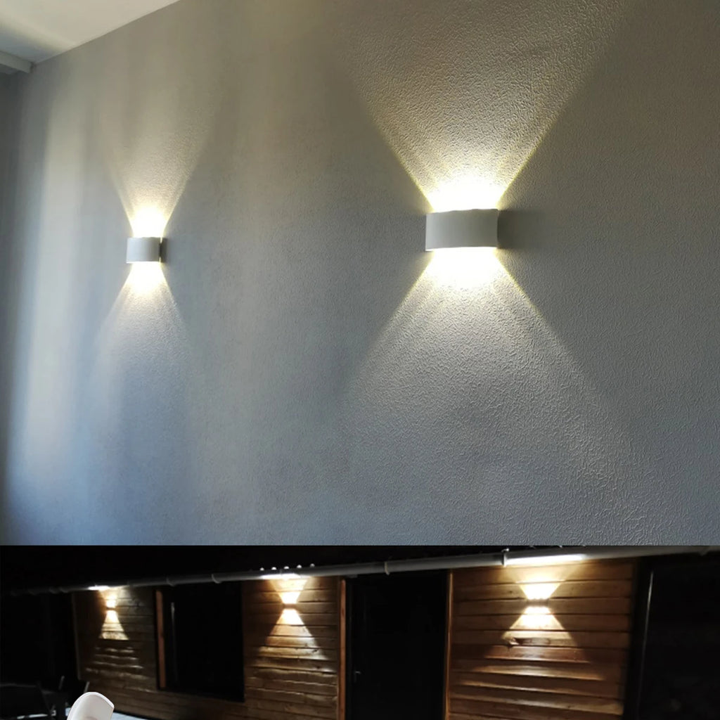 Lámpara de pared LED de aluminio
