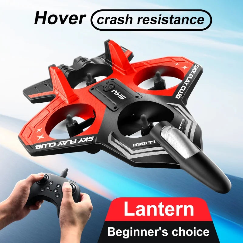 Nuevo helicóptero volador planeador YP3 RC Hobby Jet Plane 2.4G Stunt Control remoto Avión de combate de espuma Dron de juguete con luz