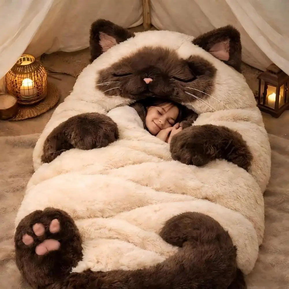 Saco de Dormir de Felpa con motivos de animales