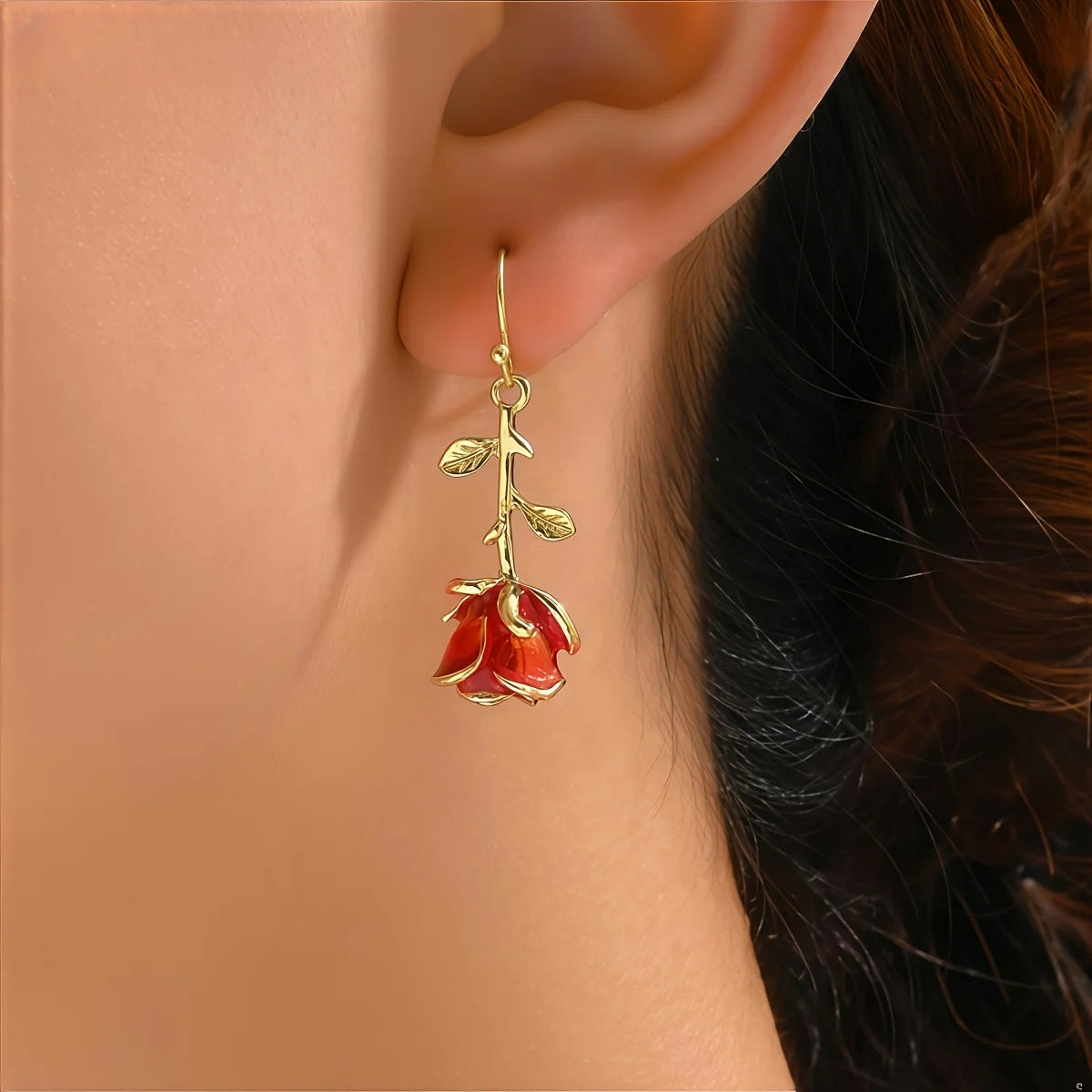 Pendientes rosa para San Valentín