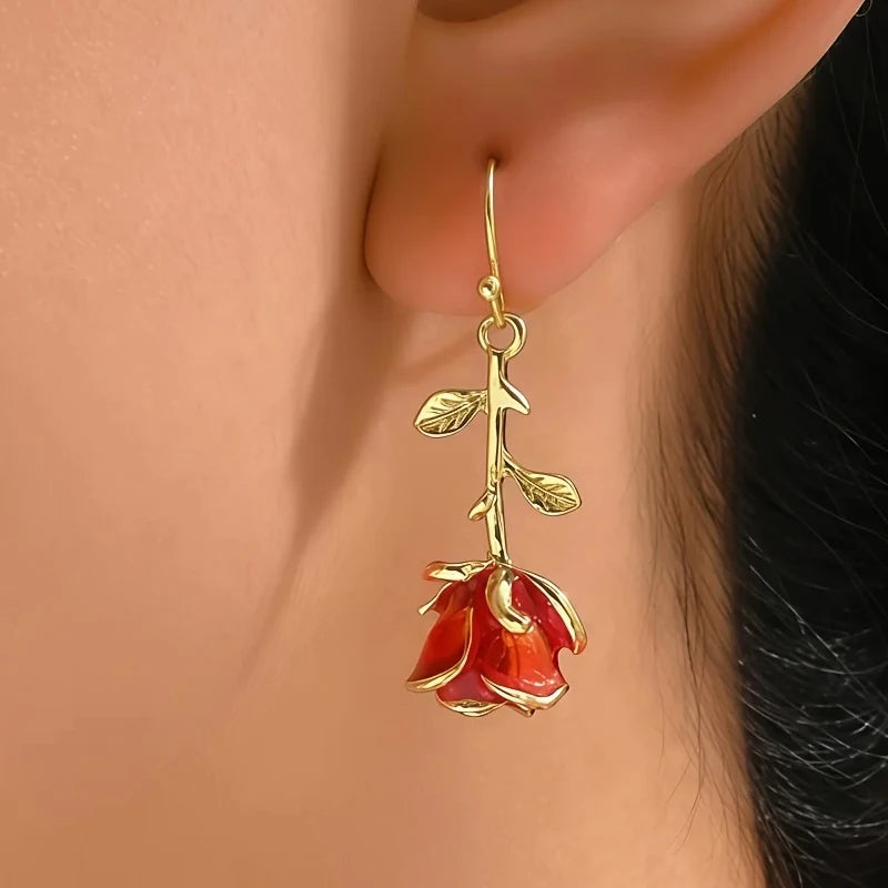 Pendientes rosa para San Valentín