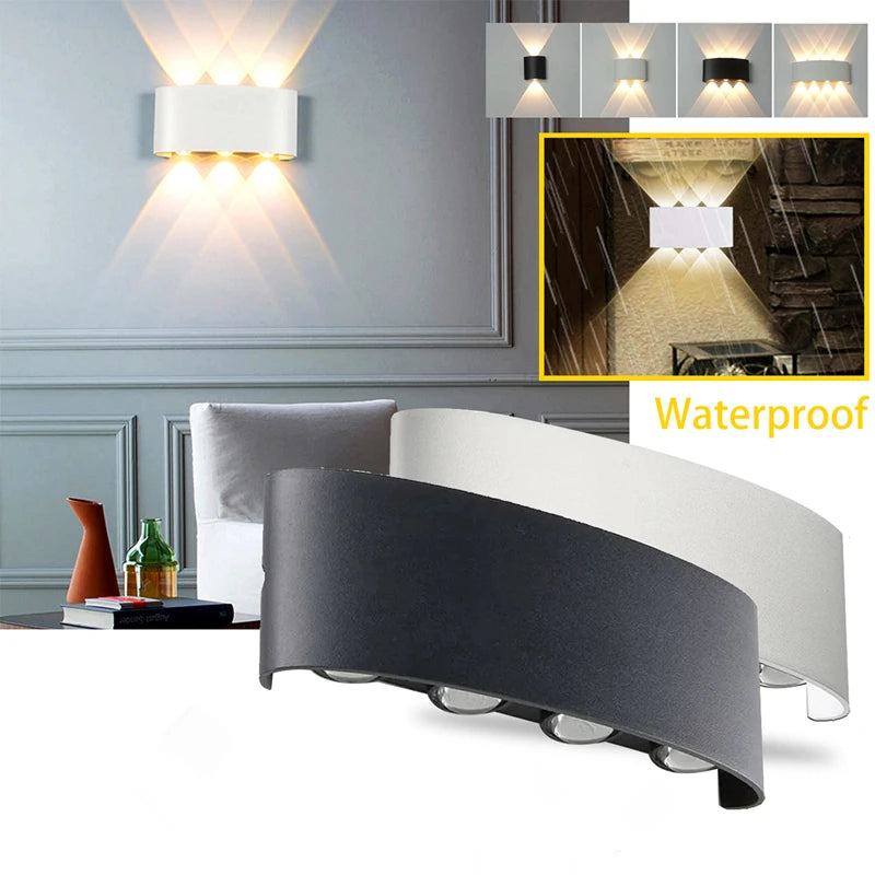 Lámpara de pared LED de aluminio