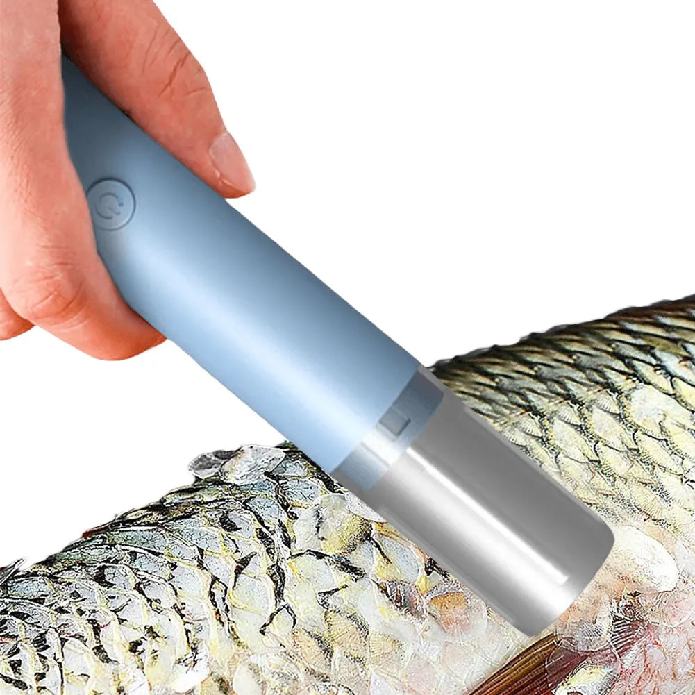 Descamador de pescado eléctrico, recargable, inalámbrico, resistente al agua, para chefs y cocineros caseros