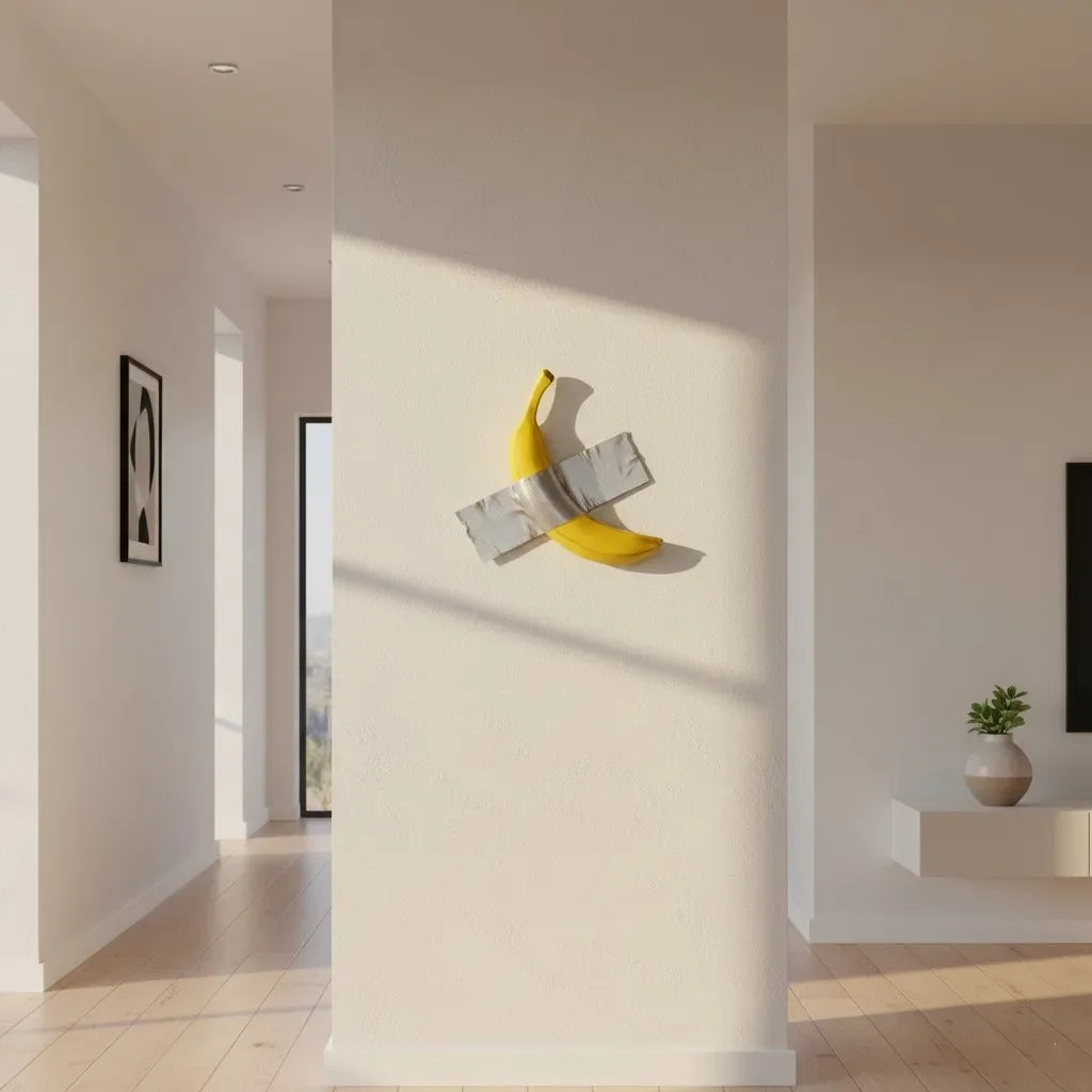 Platano decorativo para colgar en la pared