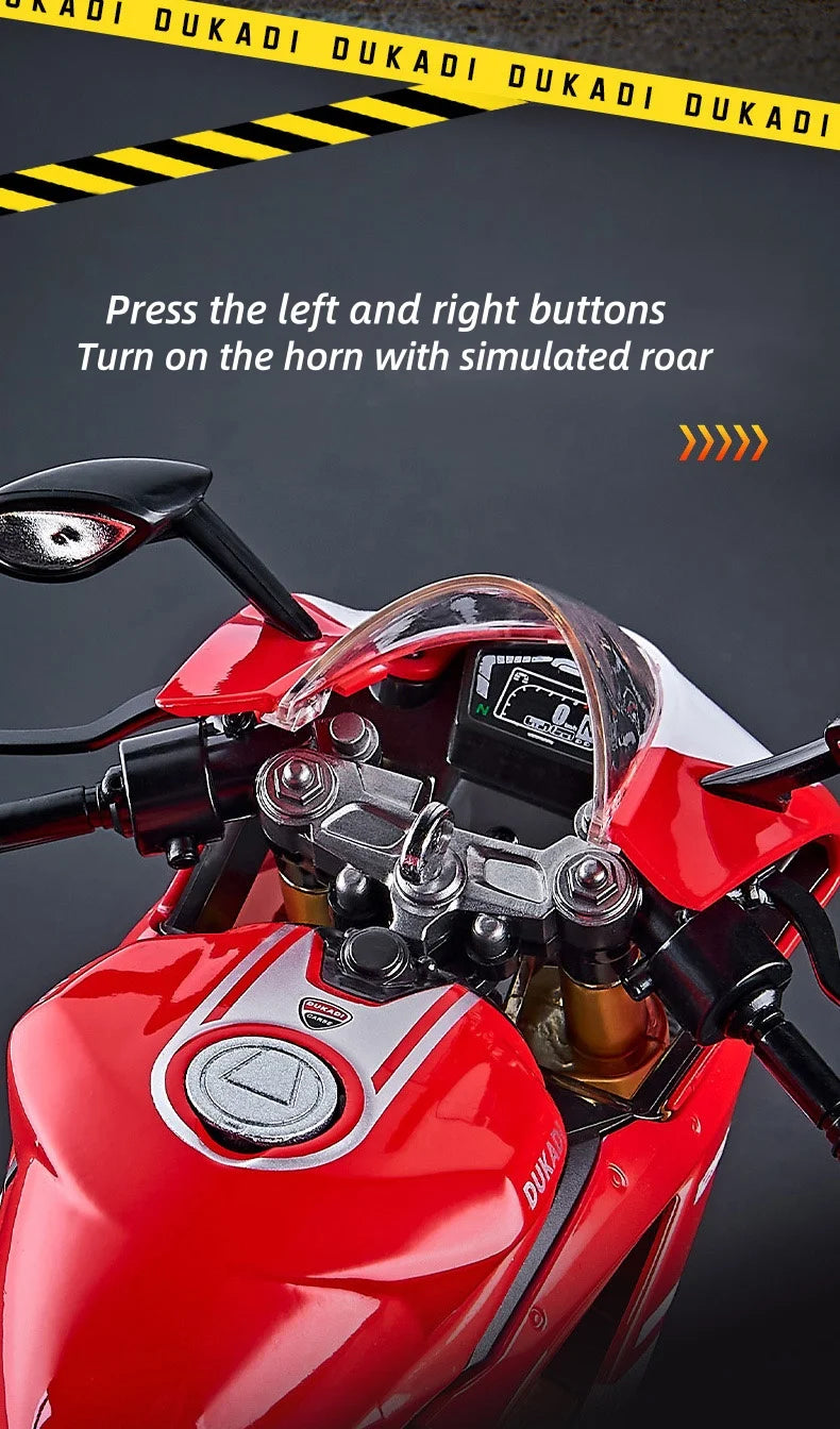 1:9 1199 Panigale con aleación de aerosol fundido a presión modelo de motocicleta juguete vehículo colección sonido y luz todoterreno autociclo juguetes coche