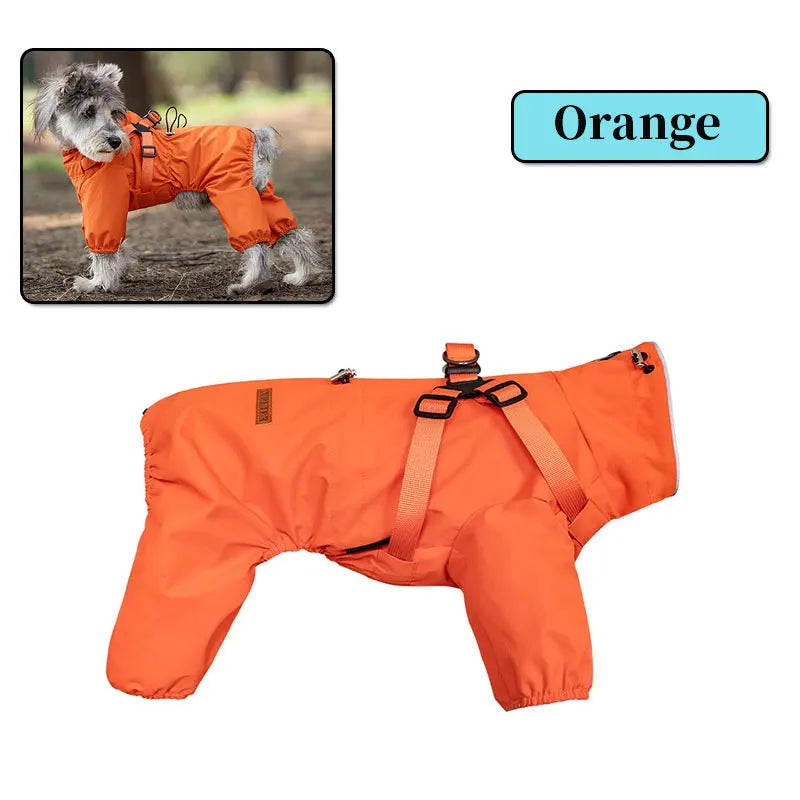 Chubasquero, chaqueta para perros con arnés