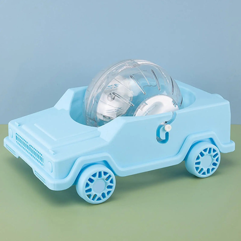 Ruedas de ejercicio para hámster con forma de coche, juguete para mascotas pequeñas, juguete para aliviar el estrés en el hogar, jerbo enano