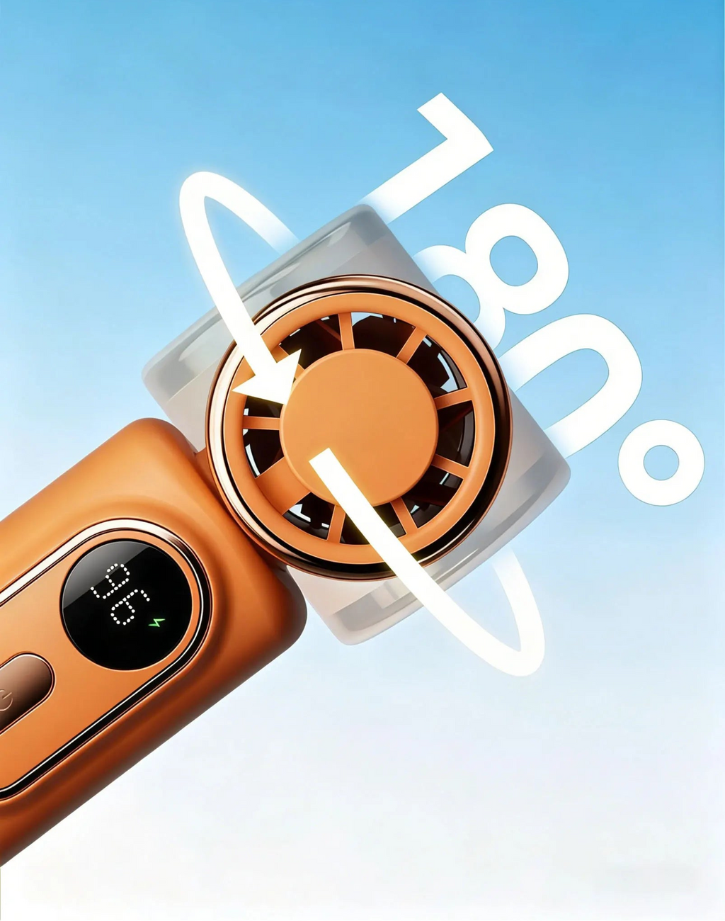 Ventilador portátil de mano con clip