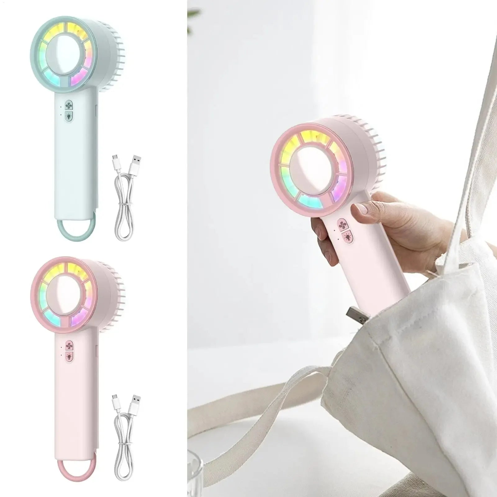 Ventilador eléctrico portátil de mano
