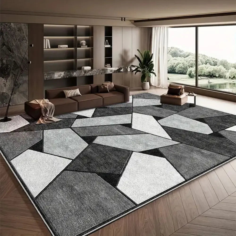 Alfombra moderna y minimalista para decoración del hogar.