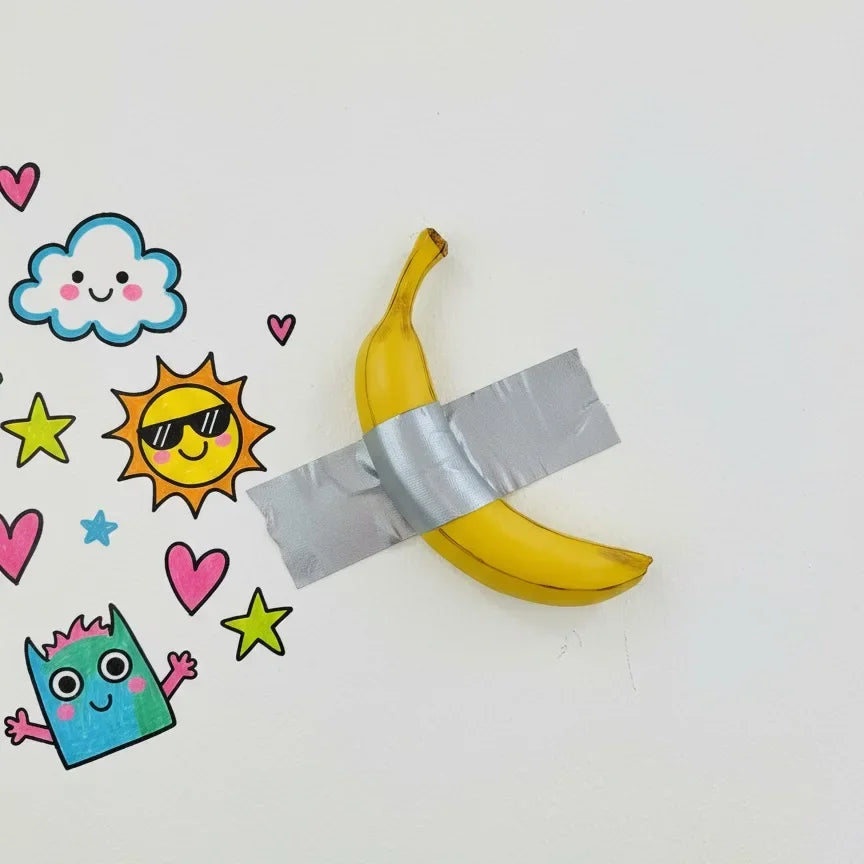 Platano decorativo para colgar en la pared