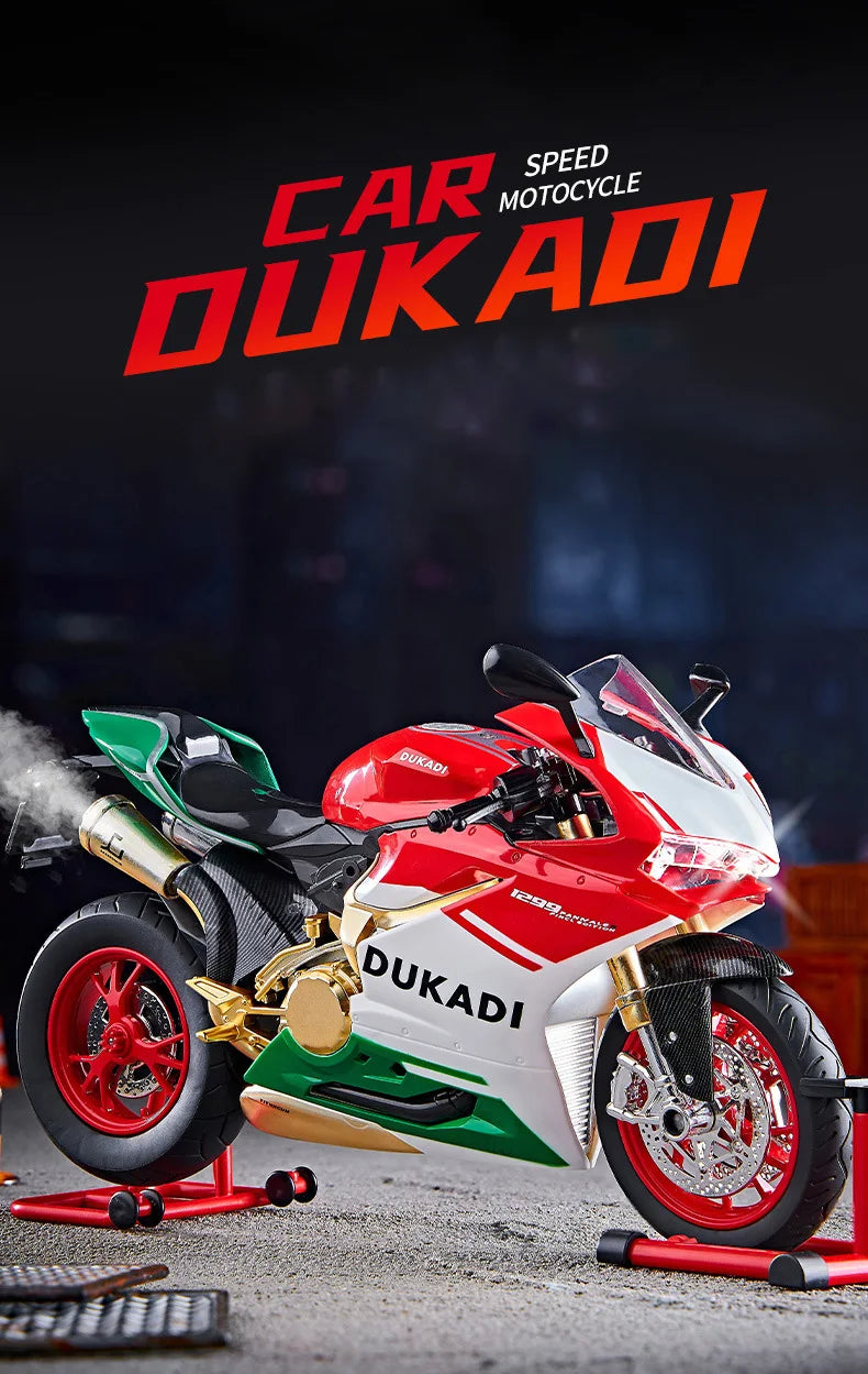 1:9 1199 Panigale con aleación de aerosol fundido a presión modelo de motocicleta juguete vehículo colección sonido y luz todoterreno autociclo juguetes coche