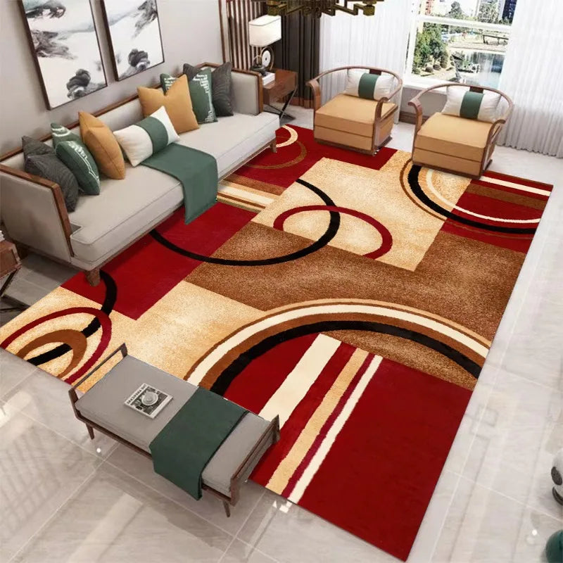 Alfombra moderna con estampado abstracto