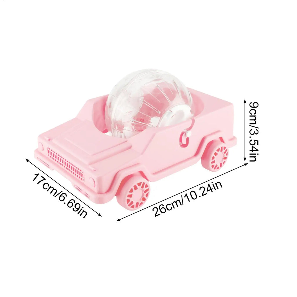 Ruedas de ejercicio para hámster con forma de coche, juguete para mascotas pequeñas, juguete para aliviar el estrés en el hogar, jerbo enano