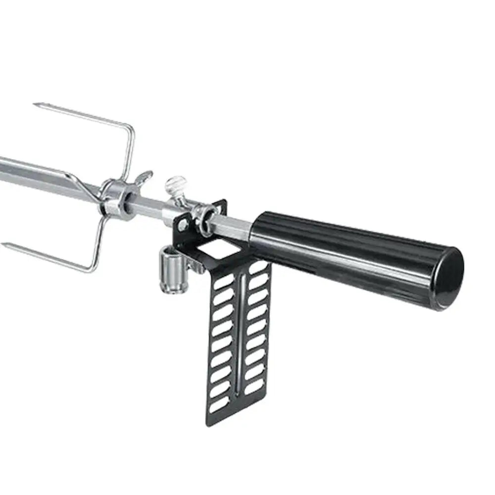 Nueva parrilla eléctrica para barbacoa con asador y cable de 120 cm de largo. Kit de asador para barbacoa al aire libre.