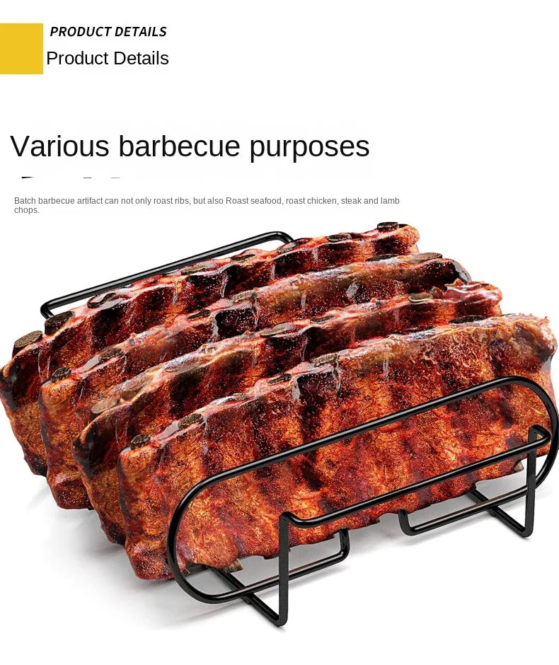 Parrilla de barbacoa, parrilla antiadherente, red para barbacoa,  parrilla para costillas, herramientas para barbacoa al aire libre, utensilios para bbq útiles