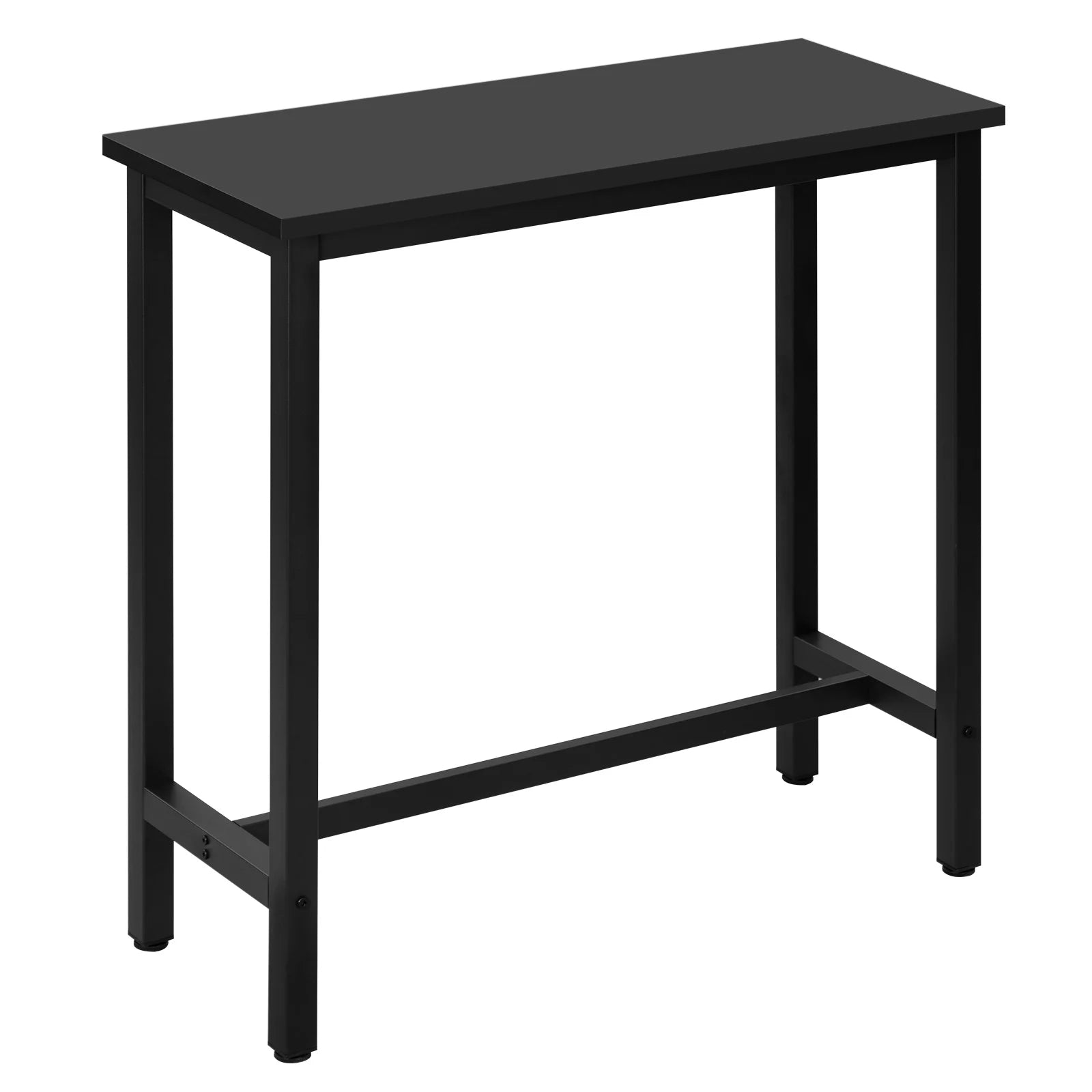 Mesa de bar,de comedor, mesa alta de pared para rectangular con estructura metálica