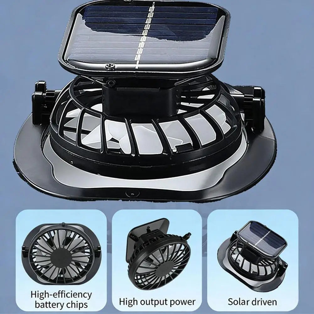 Sombrero de ala ancha con ventilador solar