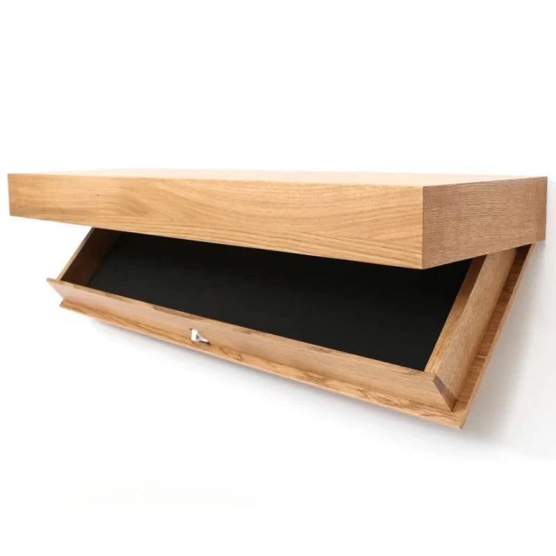 Estantería Flotante de Diseño con Compartimento Secreto Oculto – Almacenamiento Elegante y Funcional para tu Hogar