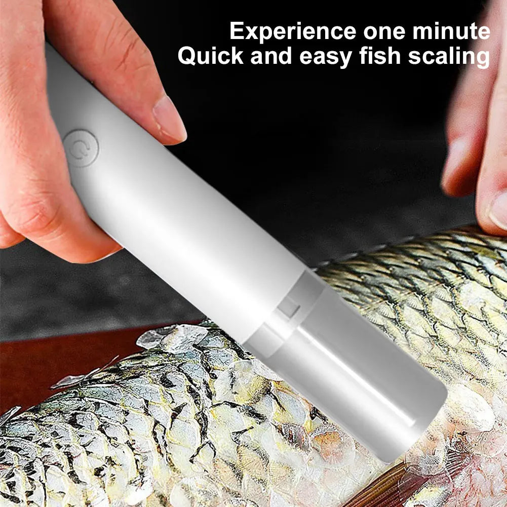 Descamador de pescado eléctrico, recargable, inalámbrico, resistente al agua, para chefs y cocineros caseros