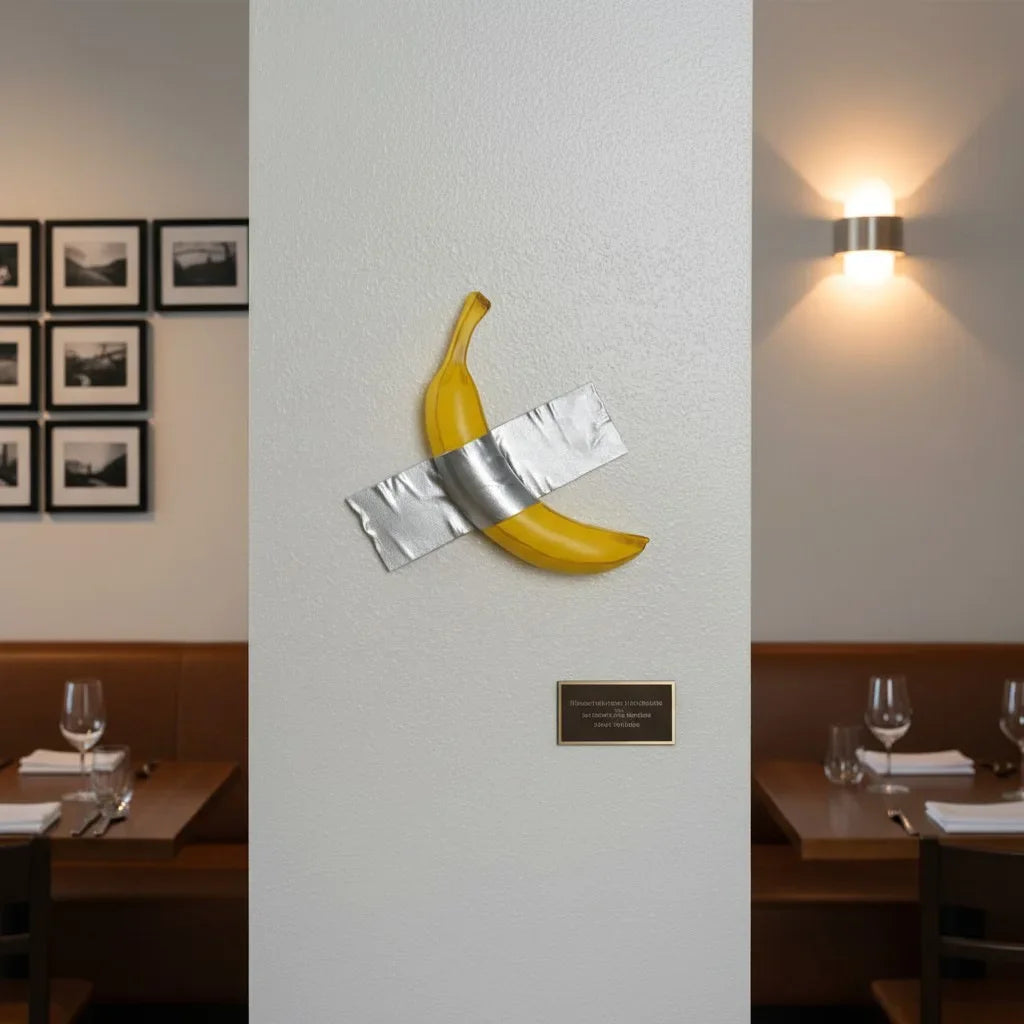 Platano decorativo para colgar en la pared