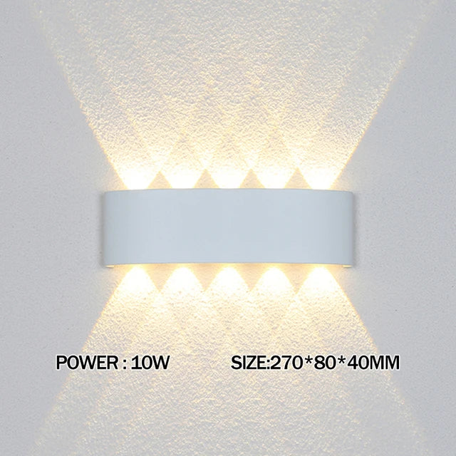 Lámpara de pared LED de aluminio