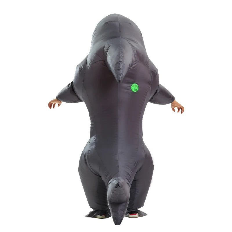 Disfraz inflable de tiburón musculoso