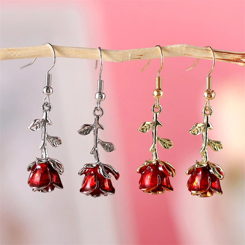 Pendientes rosa para San Valentín