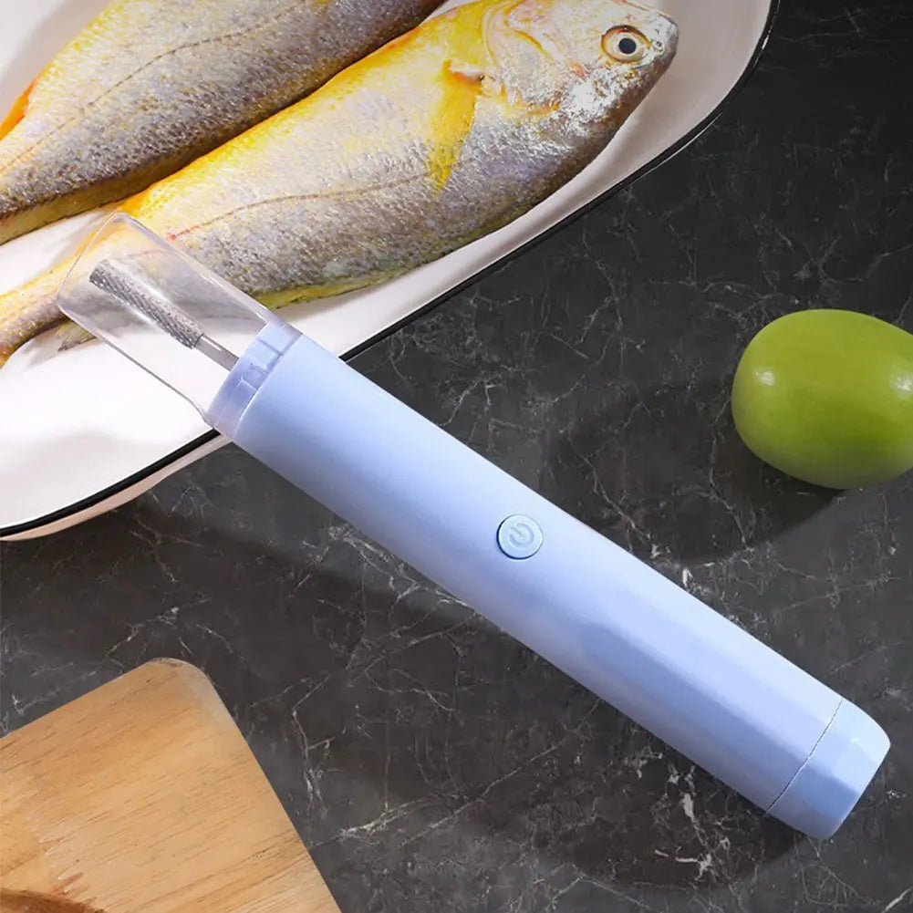 Descamador de pescado eléctrico, recargable, inalámbrico, resistente al agua, para chefs y cocineros caseros