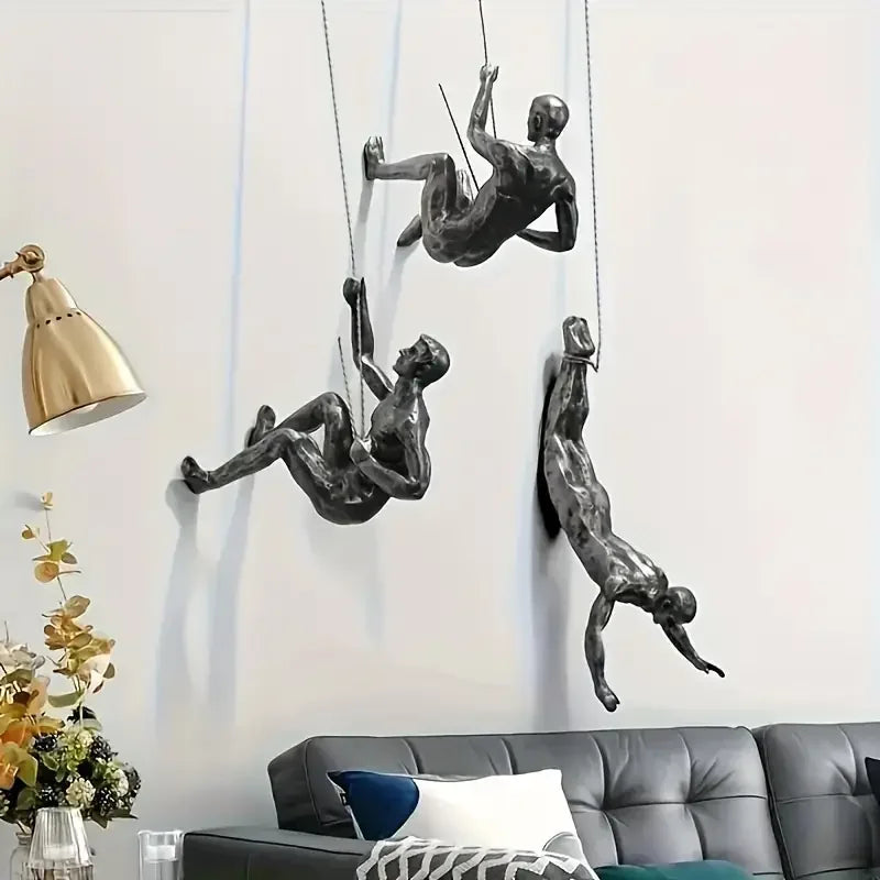 Estatua de escalada, decoración de pared, toque único en tu casa