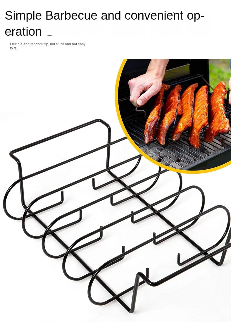 Parrilla de barbacoa, parrilla antiadherente, red para barbacoa,  parrilla para costillas, herramientas para barbacoa al aire libre, utensilios para bbq útiles