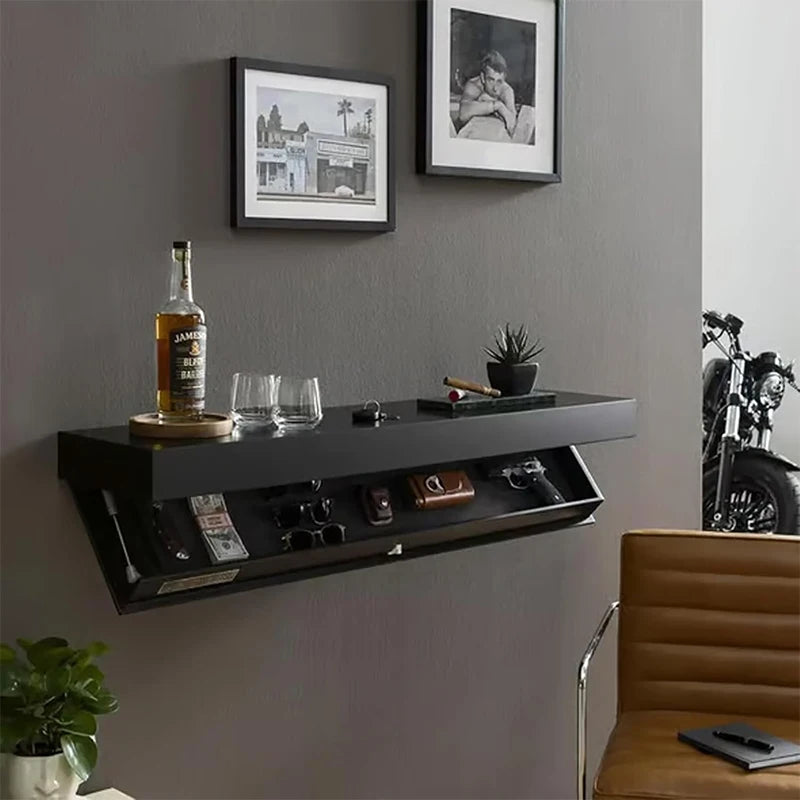 Estantería Flotante de Diseño con Compartimento Secreto Oculto – Almacenamiento Elegante y Funcional para tu Hogar