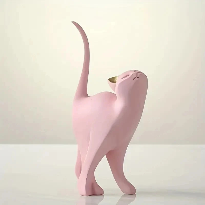 Figura de gato de pareja