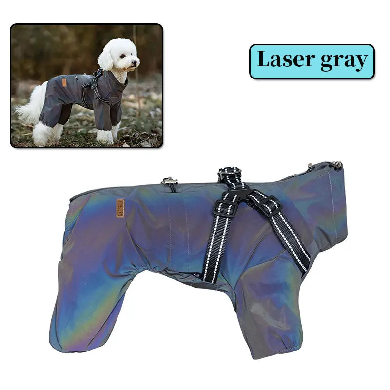 Chubasquero, chaqueta para perros con arnés