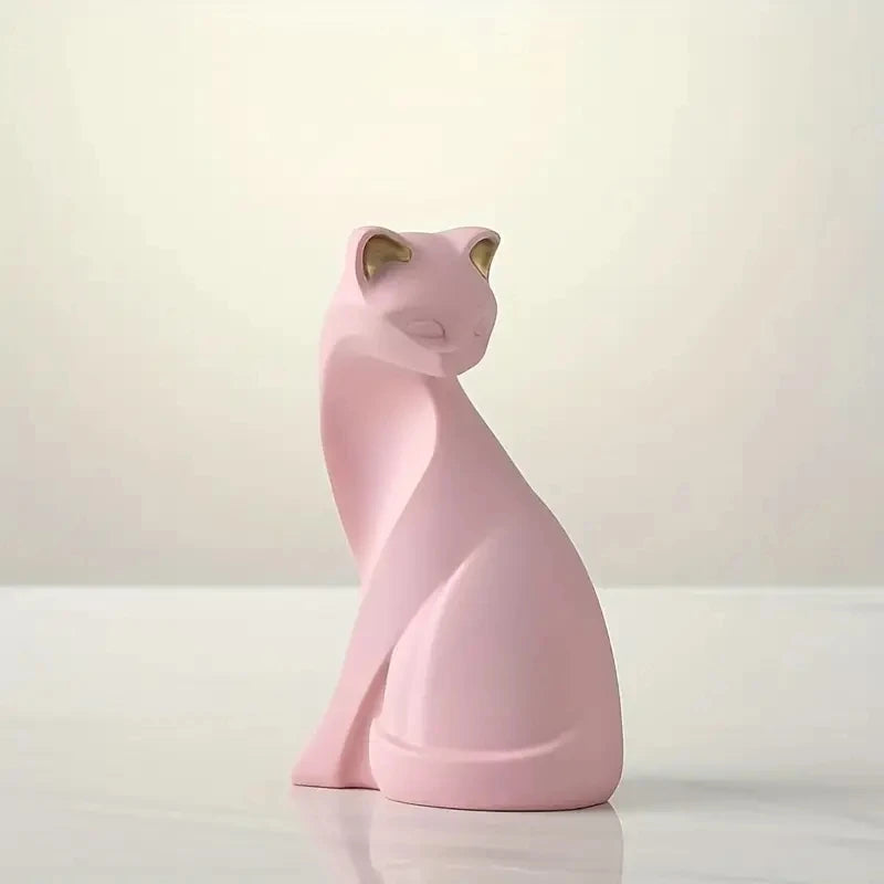 Figura de gato de pareja