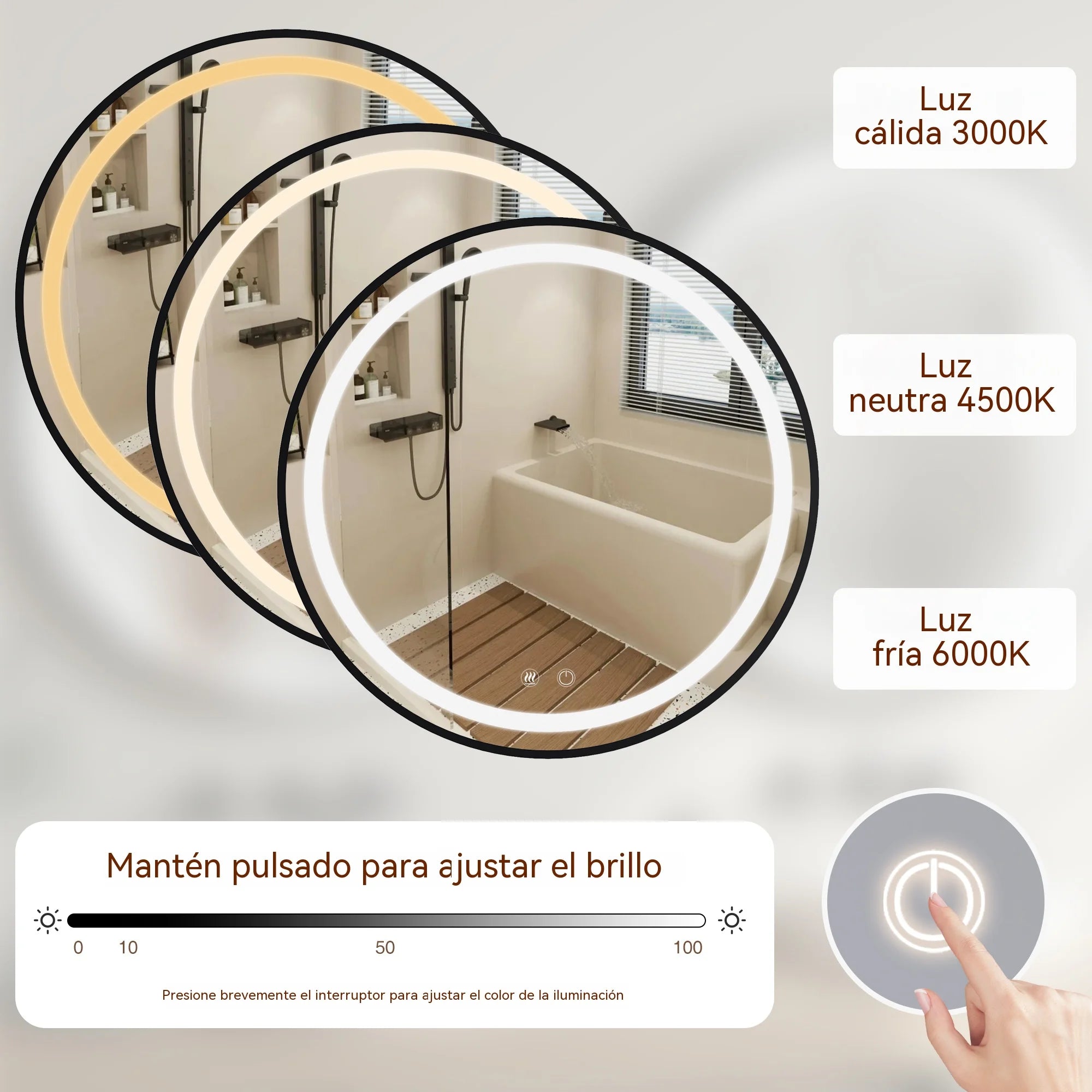 Espejo de baño inteligente