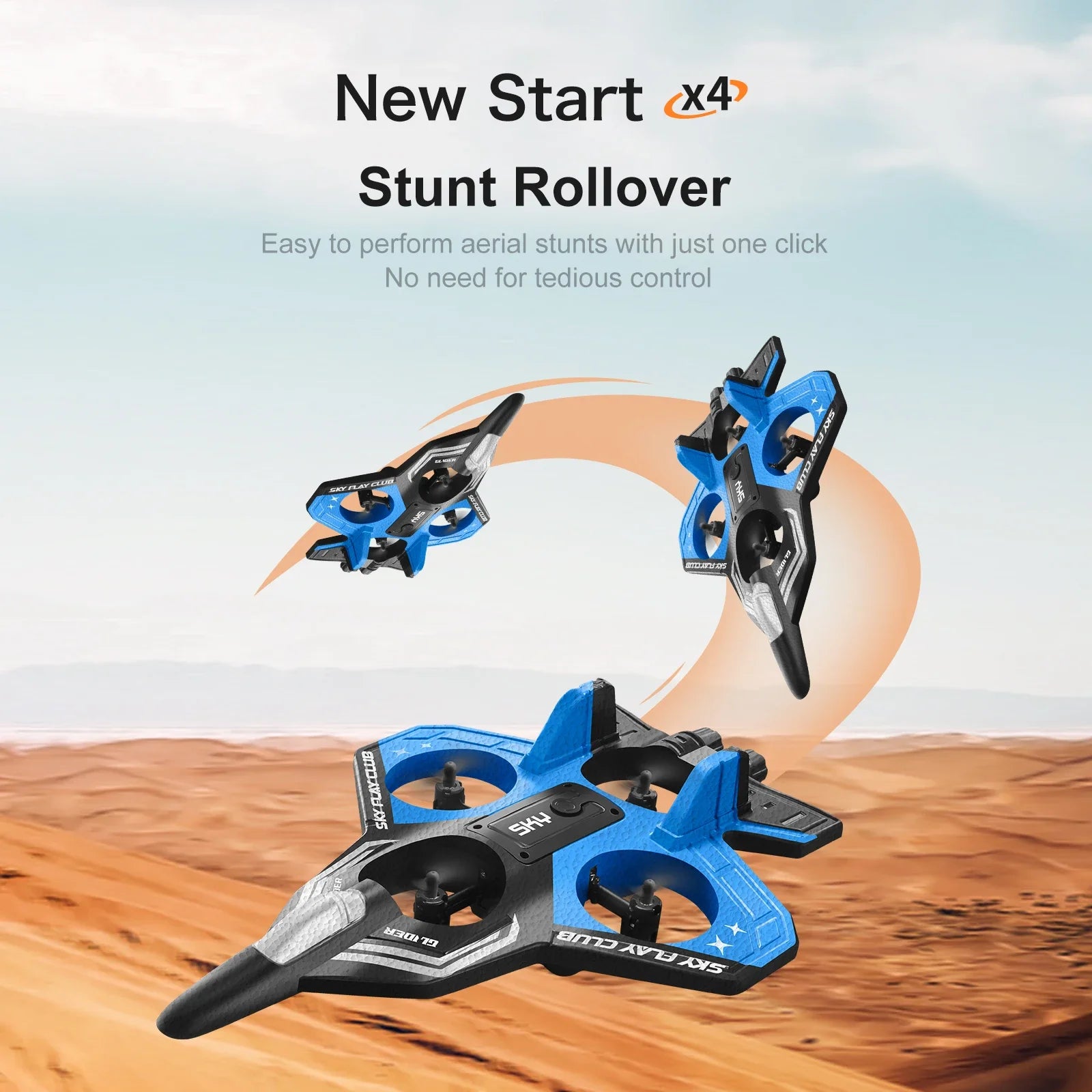 Nuevo helicóptero volador planeador YP3 RC Hobby Jet Plane 2.4G Stunt Control remoto Avión de combate de espuma Dron de juguete con luz