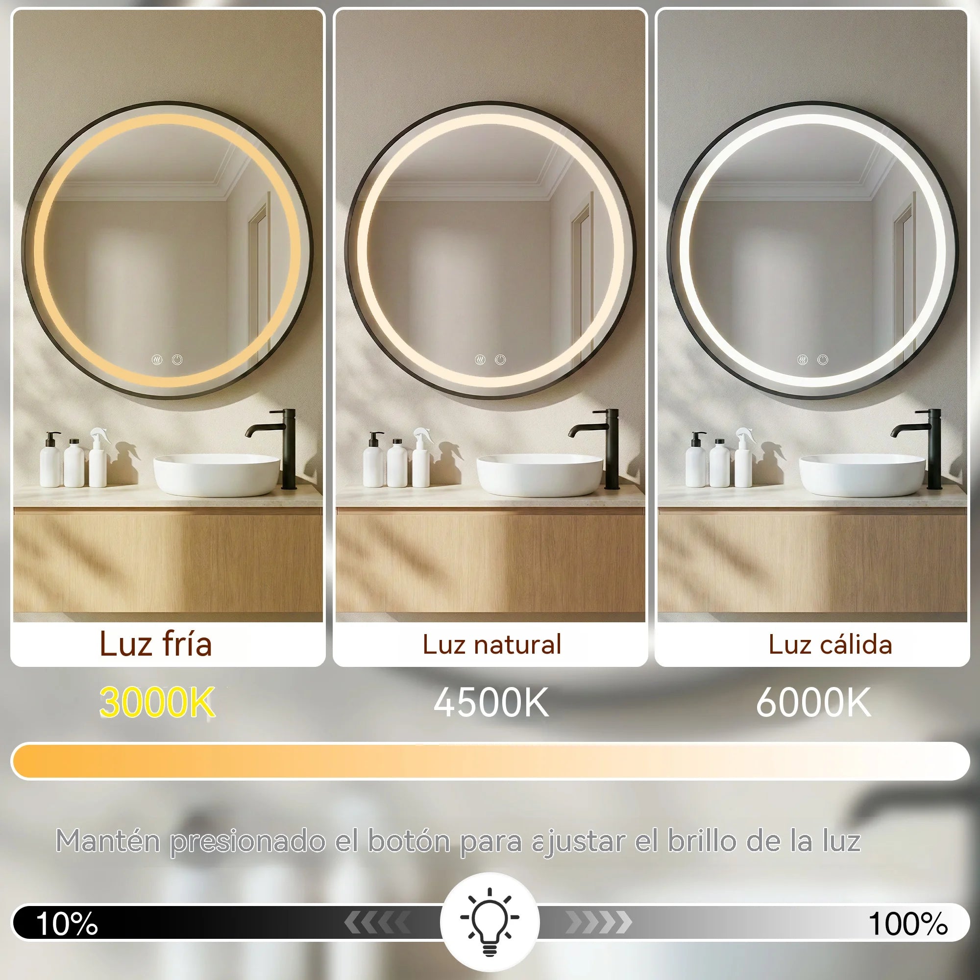 Espejo de baño inteligente