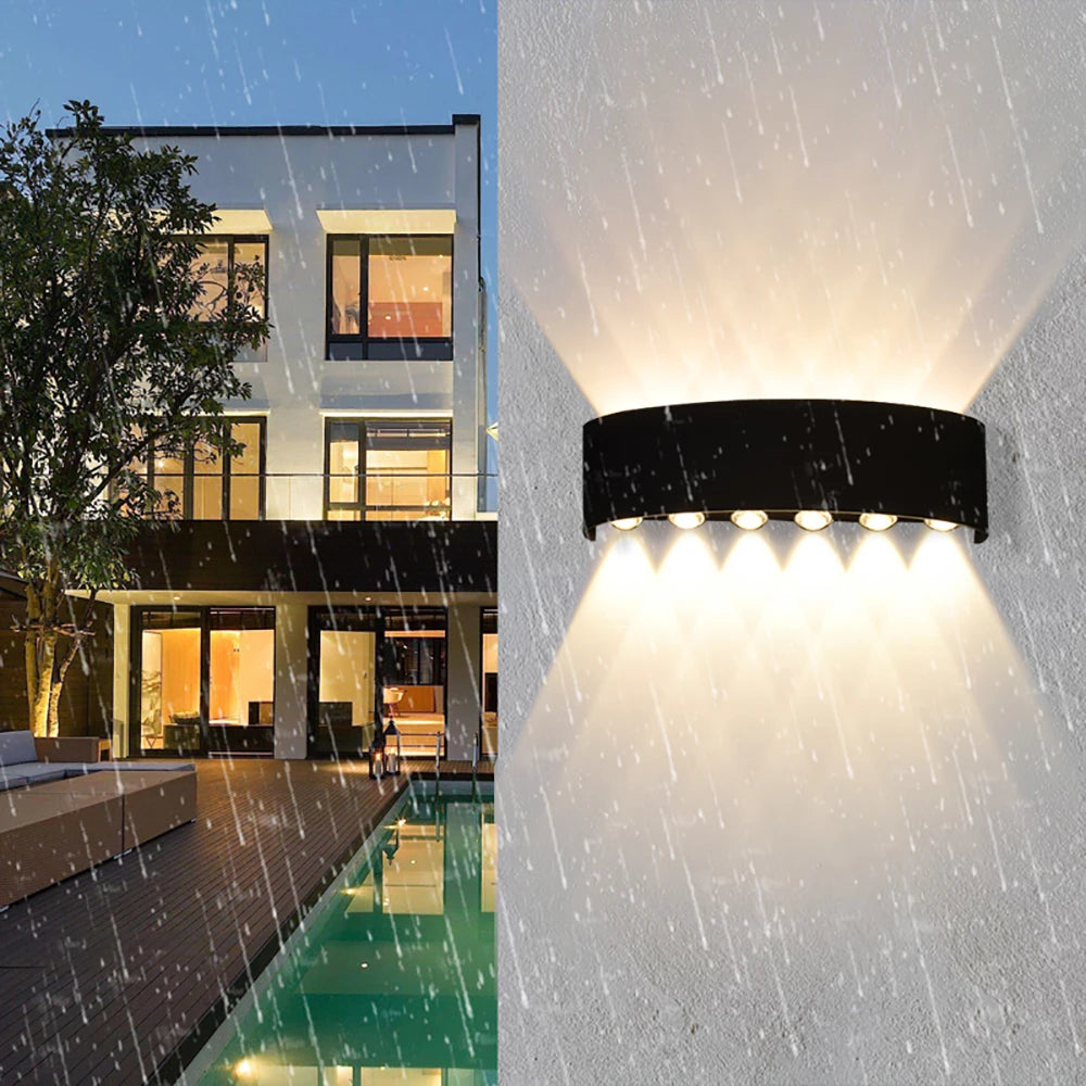 Lámpara de pared LED de aluminio